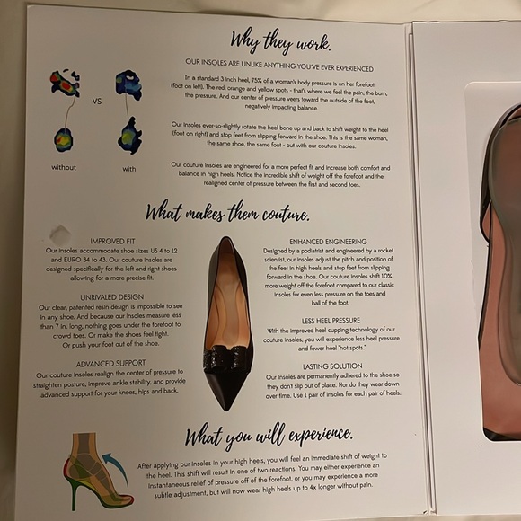 Vivian Lou CLASSIC Weight-Shifting Insoles for High Heels - Picture 3 of 3